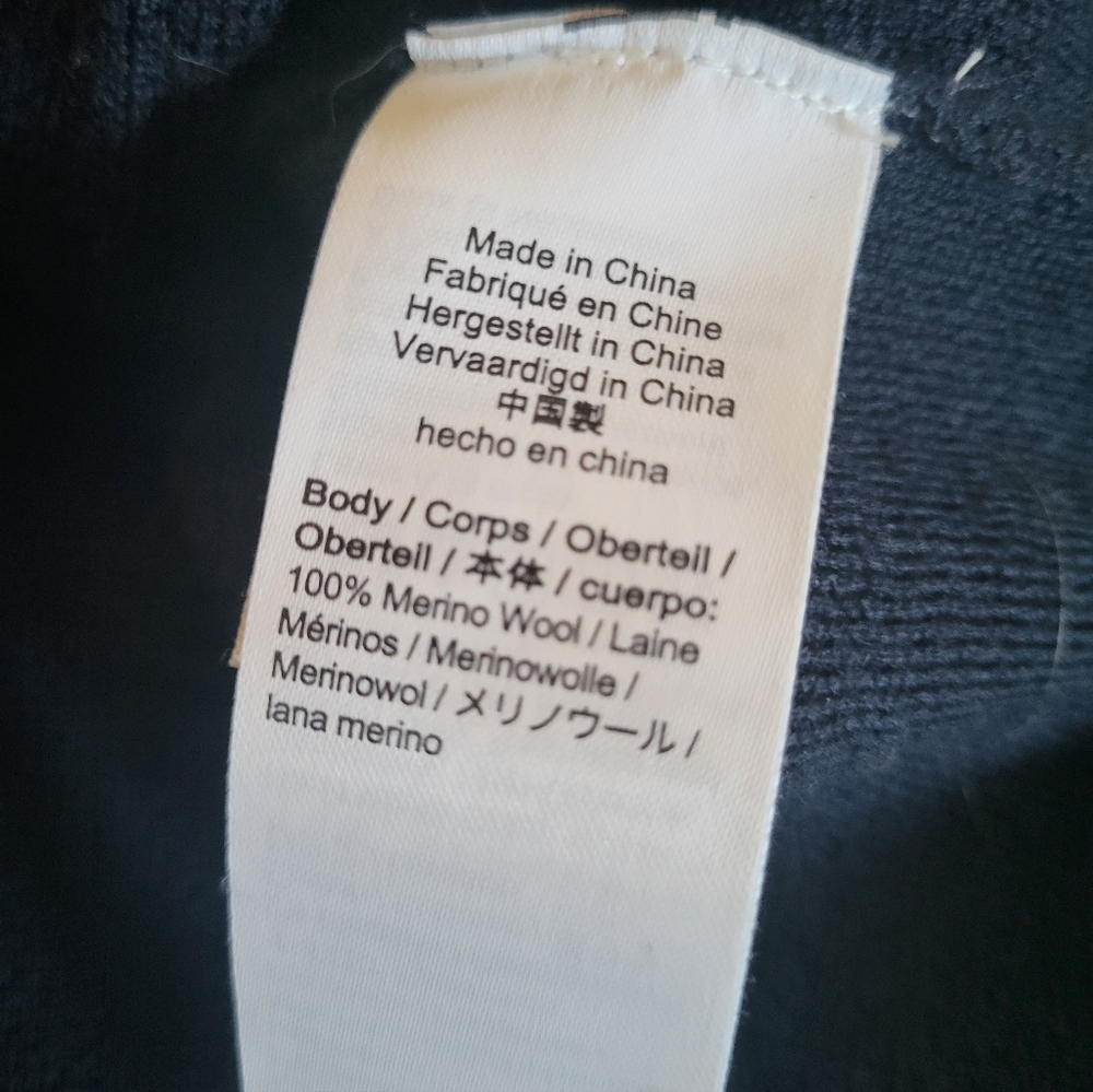 J. Crew Navy Cardigan with Bright Green Trim - Picture 8 of 10
